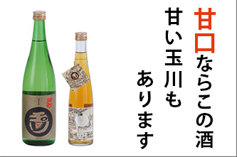 甘口ならこの酒　甘い玉川もあります　日本酒　木下酒造