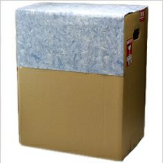 簡易ギフト包装（無地のダンボールに一部包装紙掛け）【11】　999ml