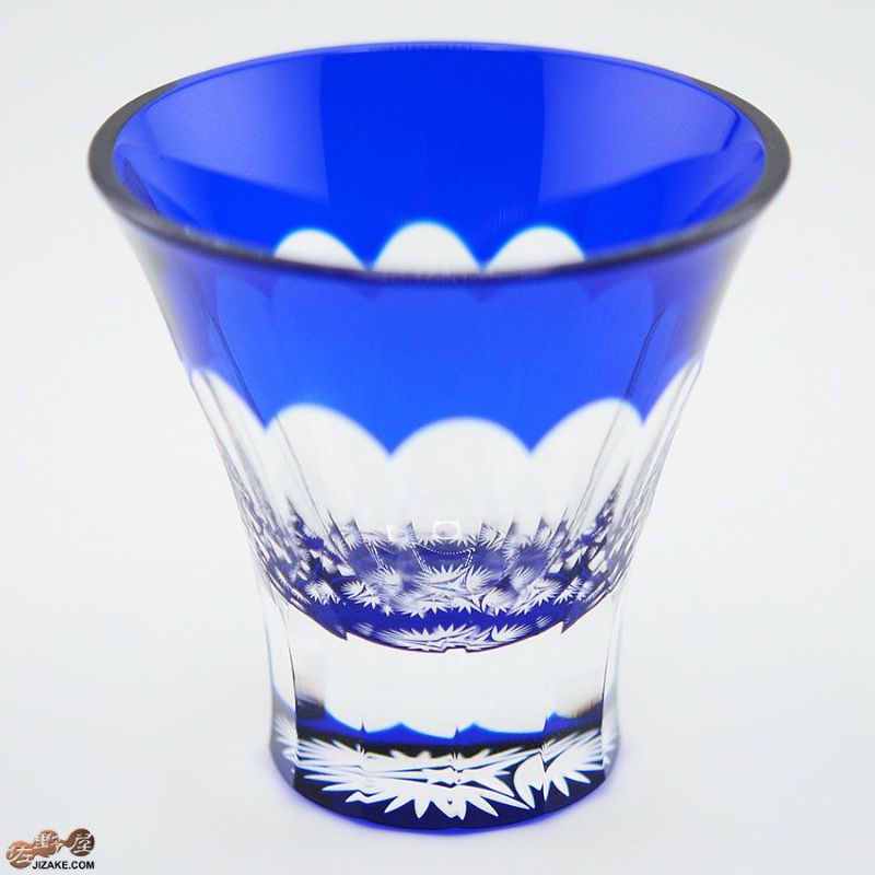 木箱入】八千代切子 万華鏡 杯(笹の葉柄) LS19759SULM-C694-S2 | 日本酒専門店 佐野屋 JIZAKE.COM