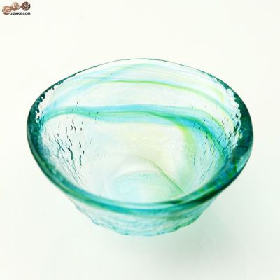 和がらす　ぐい呑　(緑)　42093