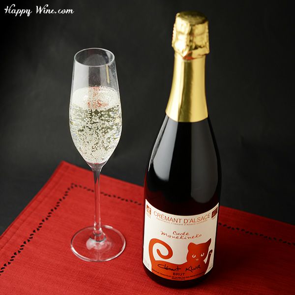 金ラベル　レオン・ハイツマン(クレマン・クリュール)クレマン・ダルザス　ブリュット　キュヴェ・マネキネコ NV(白・泡)