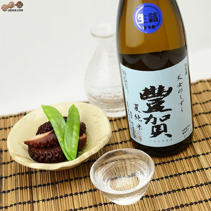 豊賀　水色ラベル　夏純米　しらかば錦70%　長野C酵母　瓶燗火入れ