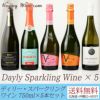 送料無料】デイリー・スパークリングワイン 750ml×5本セット (北海道・沖縄は送料480円注文後に追加)