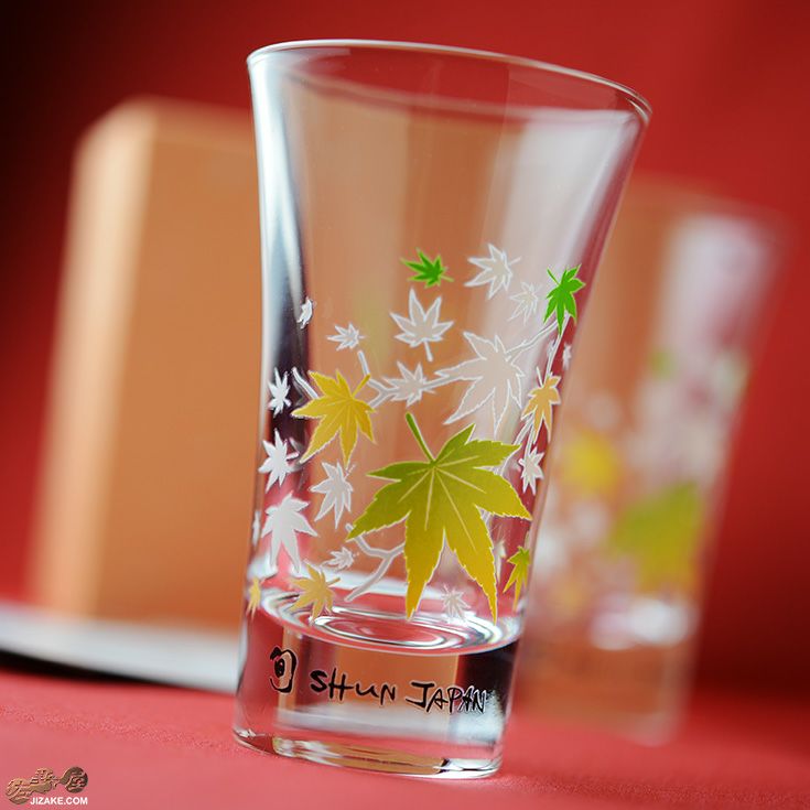 【箱入】冷感紅葉　天開グラス　ペアセット　