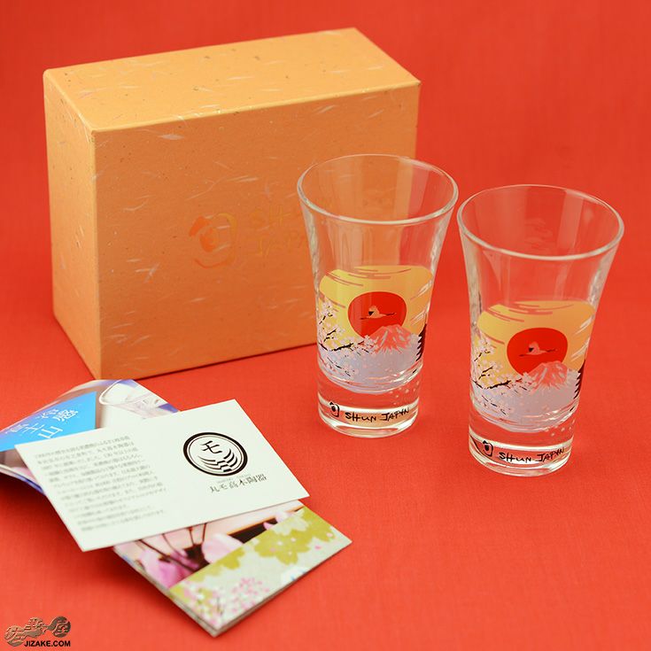 【箱入】冷感富士山　天開グラス　ペアセット