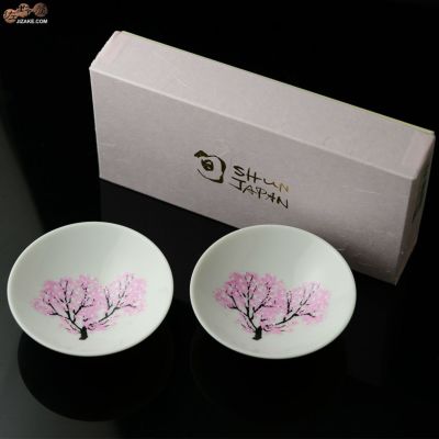 【箱入】冷感桜　白平盃　ペアセット
