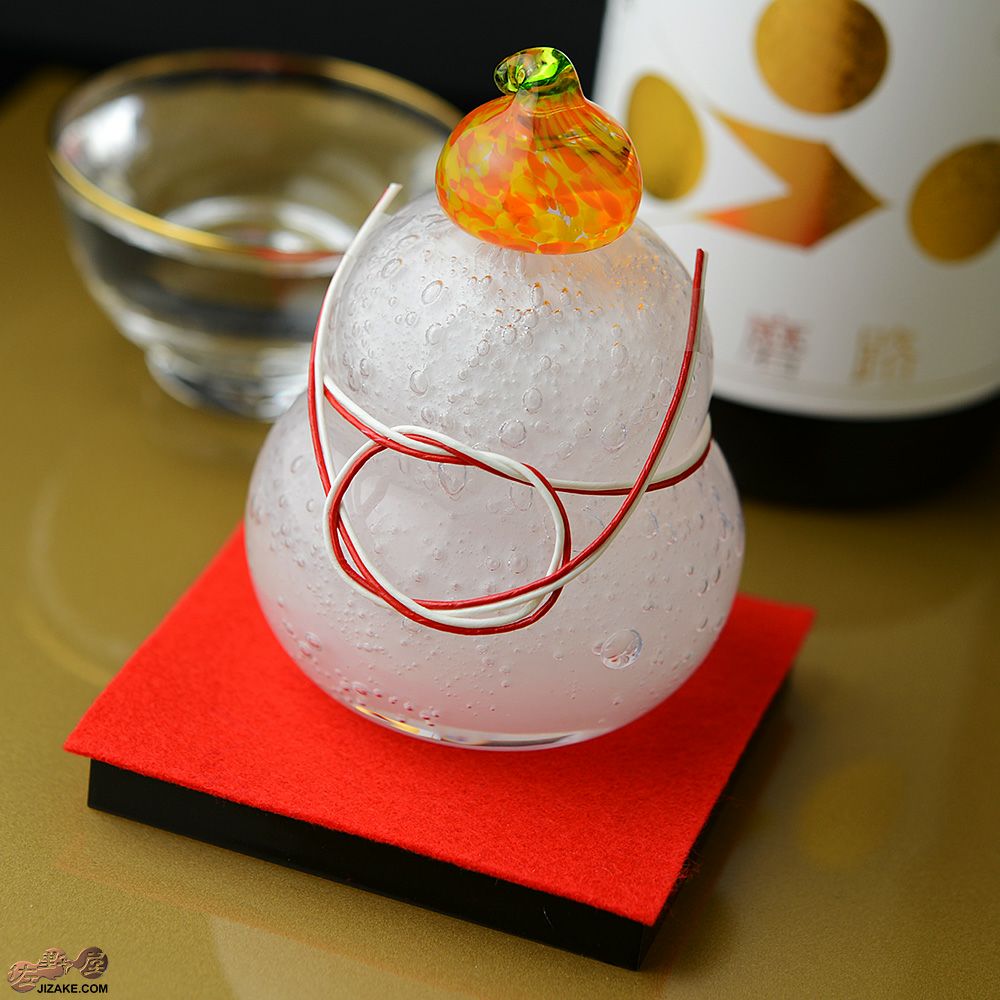 【箱入】鏡もち　小　ガラス作家　伊藤泰三　SUN GLASS STUDIO KYOTO