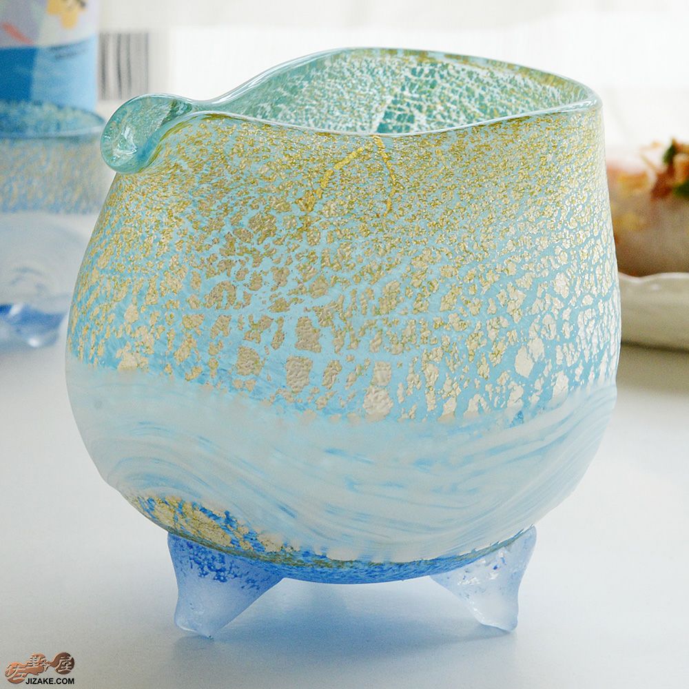 【箱入】風のしらべ　渓流　片口　伊藤泰三　SUN GLASS STUDIO KYOTO