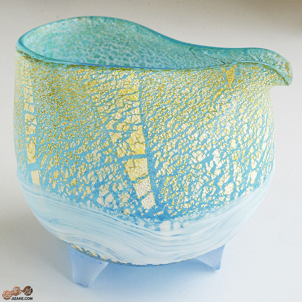 【箱入】風のしらべ　渓流　片口　伊藤泰三　SUN GLASS STUDIO KYOTO