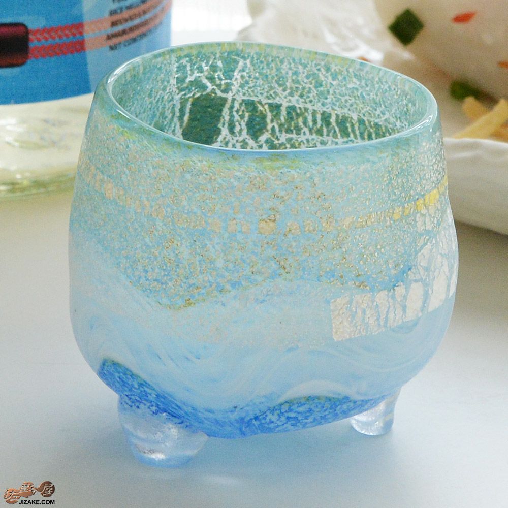 【箱入】風のしらべ　渓流　酒盃　伊藤泰三　SUN GLASS STUDIO KYOTO