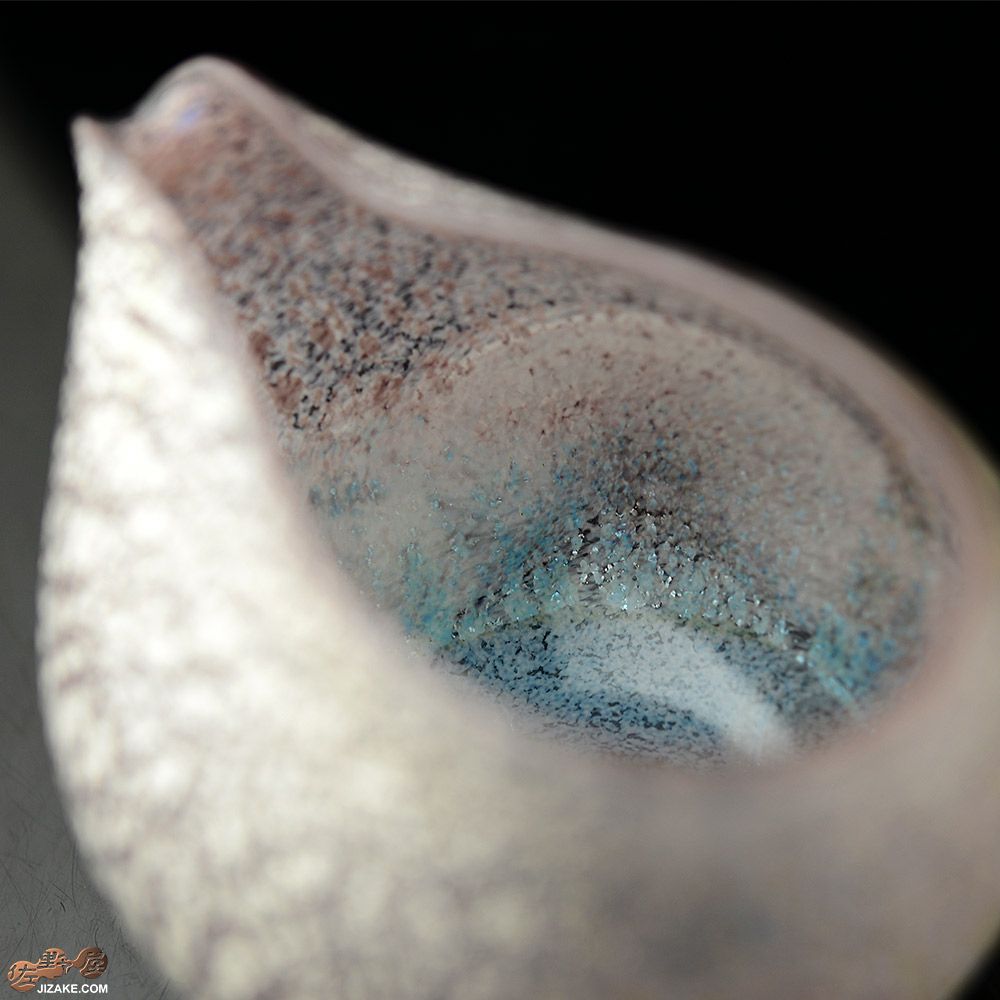 【箱入】風のしらべ　パープル 底ブルー　片口　伊藤泰三　SUN GLASS STUDIO KYOTO