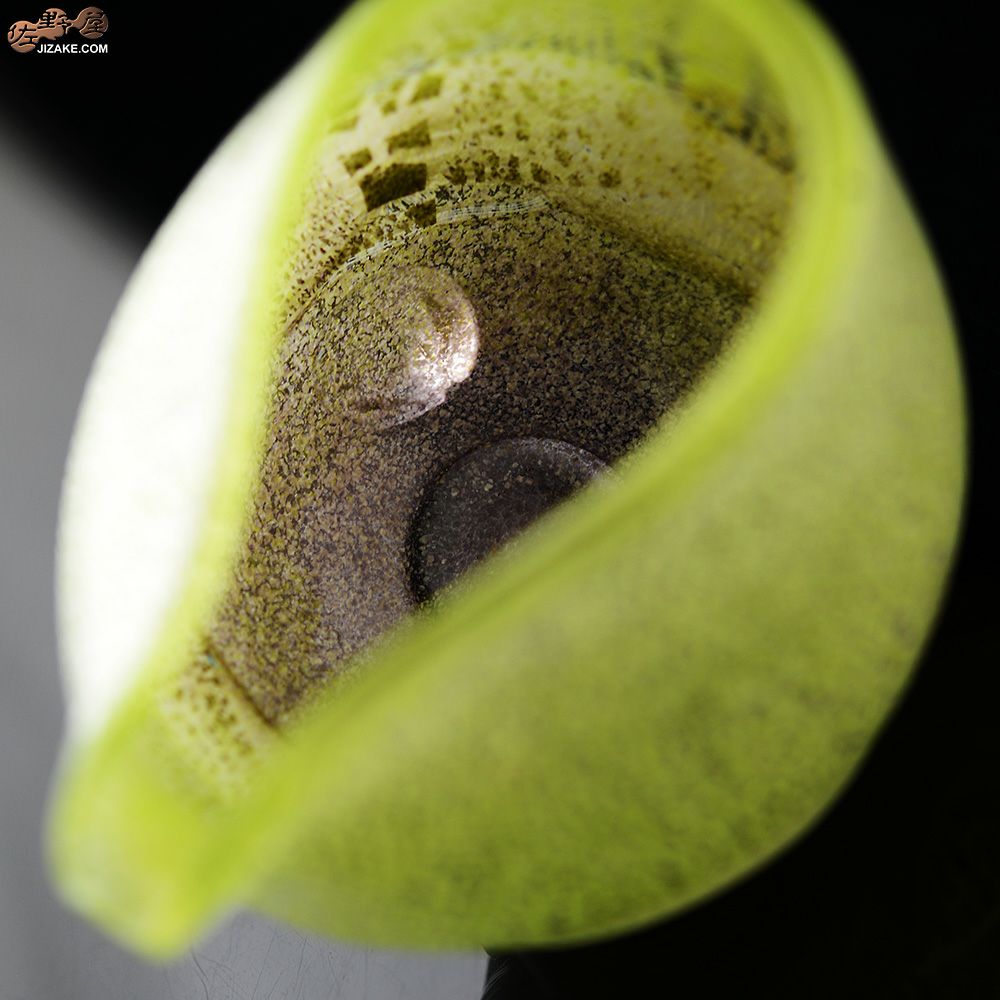 SUN GLASS STUDIO KYOTO  【箱入】風のしらべ　新緑　底 紫蘇色　片口