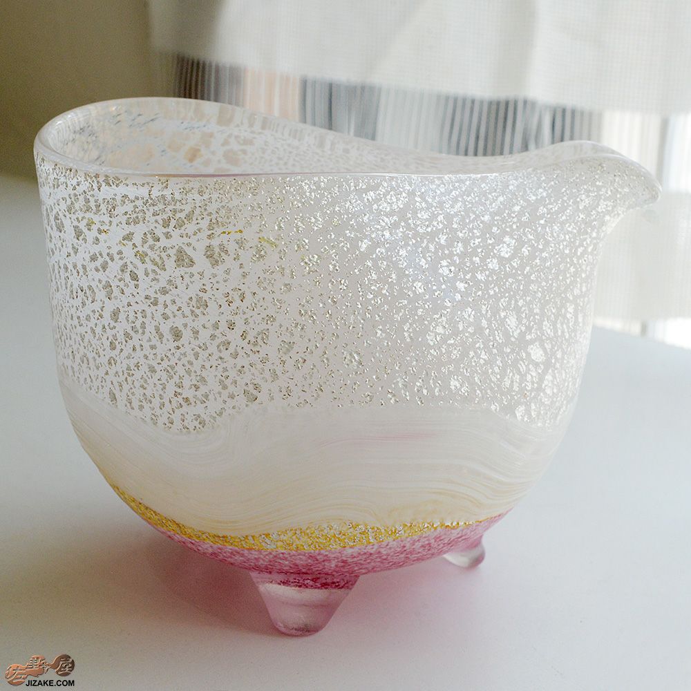 SUN GLASS STUDIO KYOTO　風のしらべ　雪いちご　片口