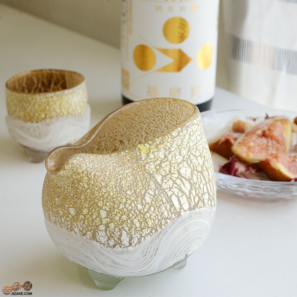 SUN GLASS STUDIO KYOTO　風のしらべ　金色　片口