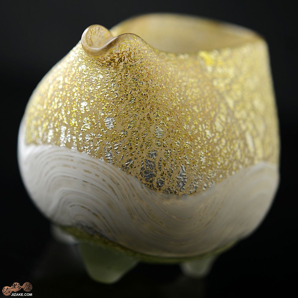 SUN GLASS STUDIO KYOTO　風のしらべ　金色　片口