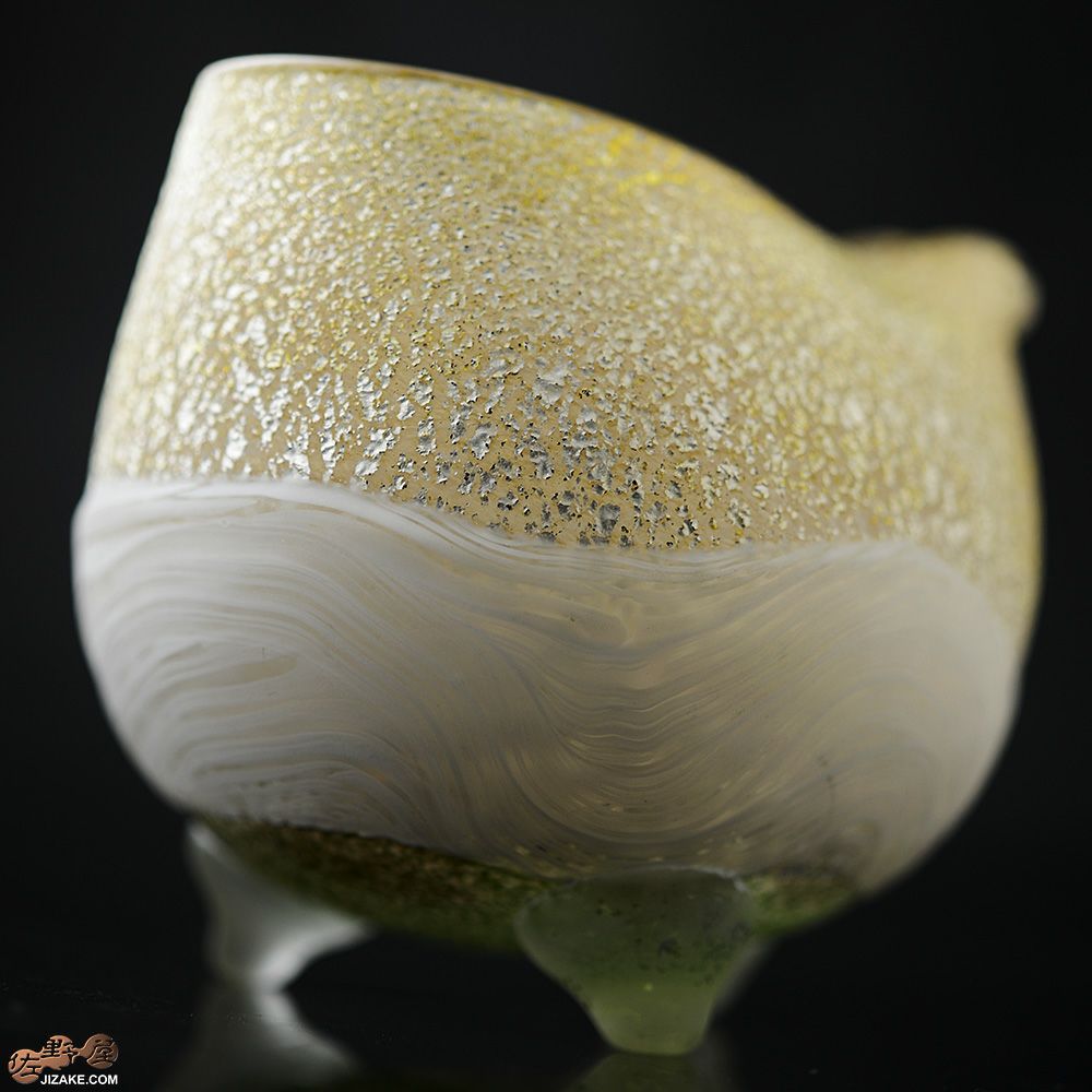 SUN GLASS STUDIO KYOTO　風のしらべ　金色　片口