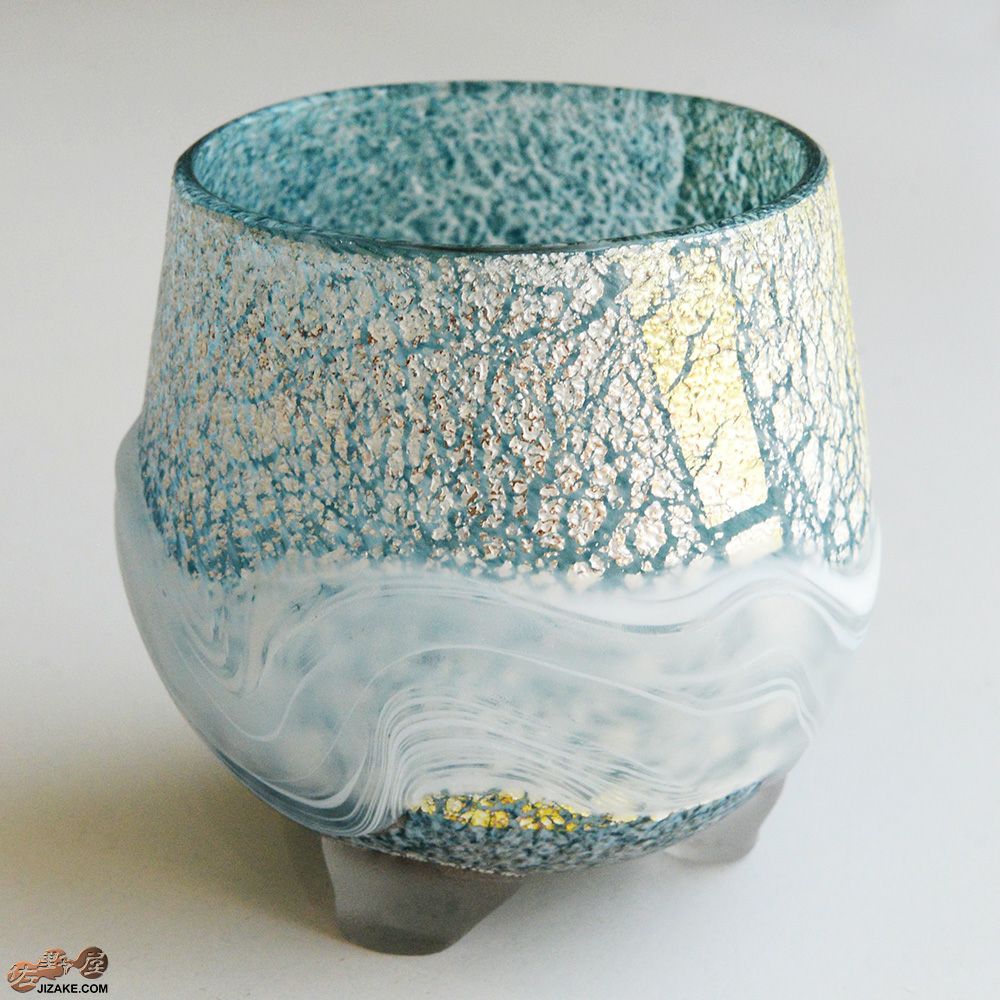 SUN GLASS STUDIO KYOTO　風のしらべ　捻り風　酒盃