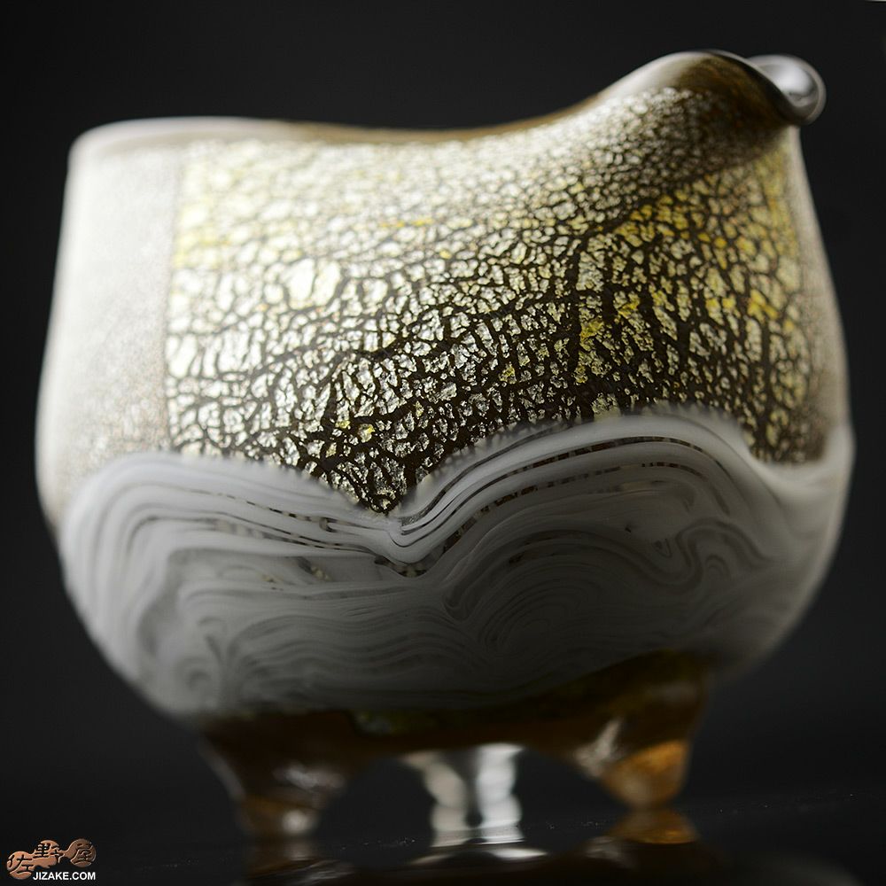 SUN GLASS STUDIO KYOTO  【箱入】風のしらべ　金色　片口