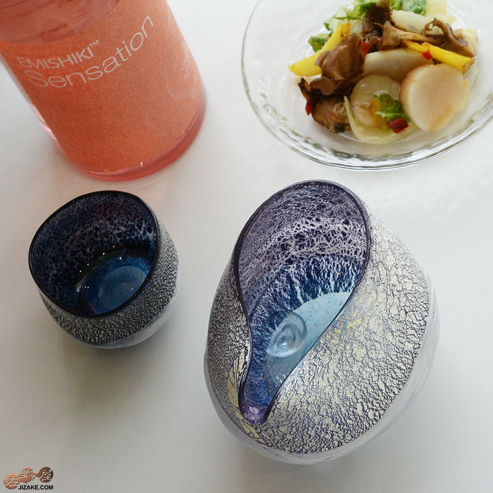 SUN GLASS STUDIO KYOTO  【箱入】風のしらべ　紫の上　片口