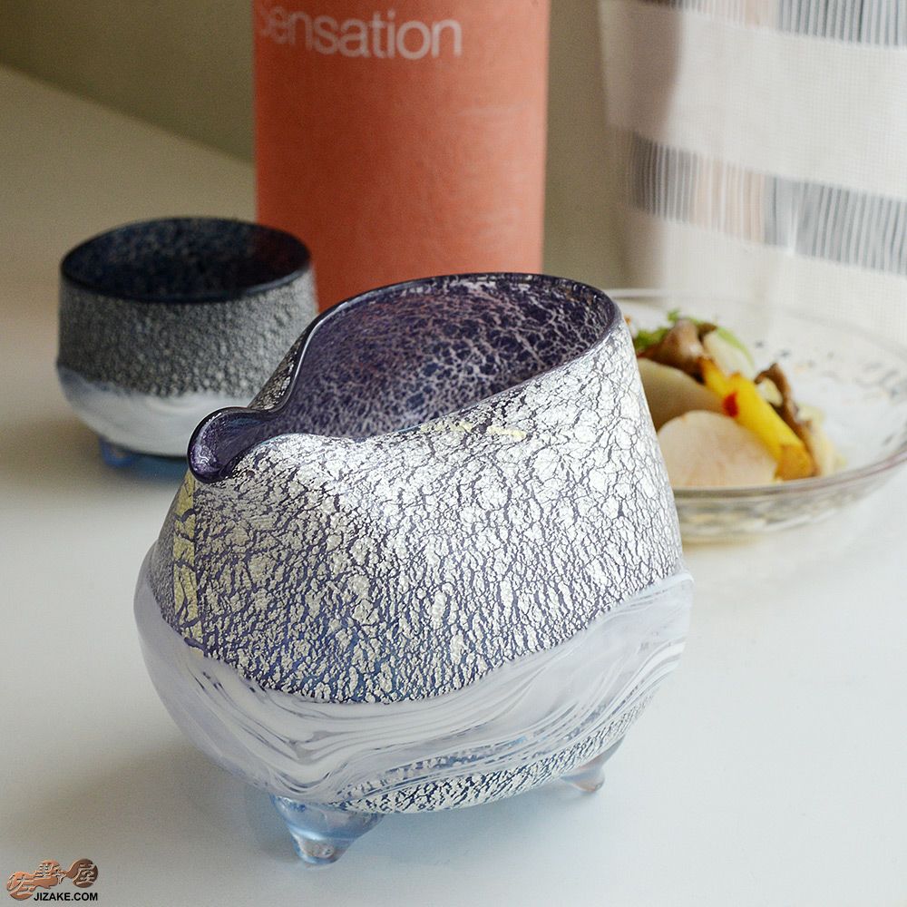 SUN GLASS STUDIO KYOTO  【箱入】風のしらべ　紫の上　片口