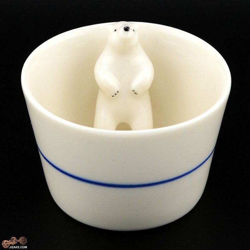 陶磁器 楽土(らくど)  【箱入】シロクマの熊五郎 白