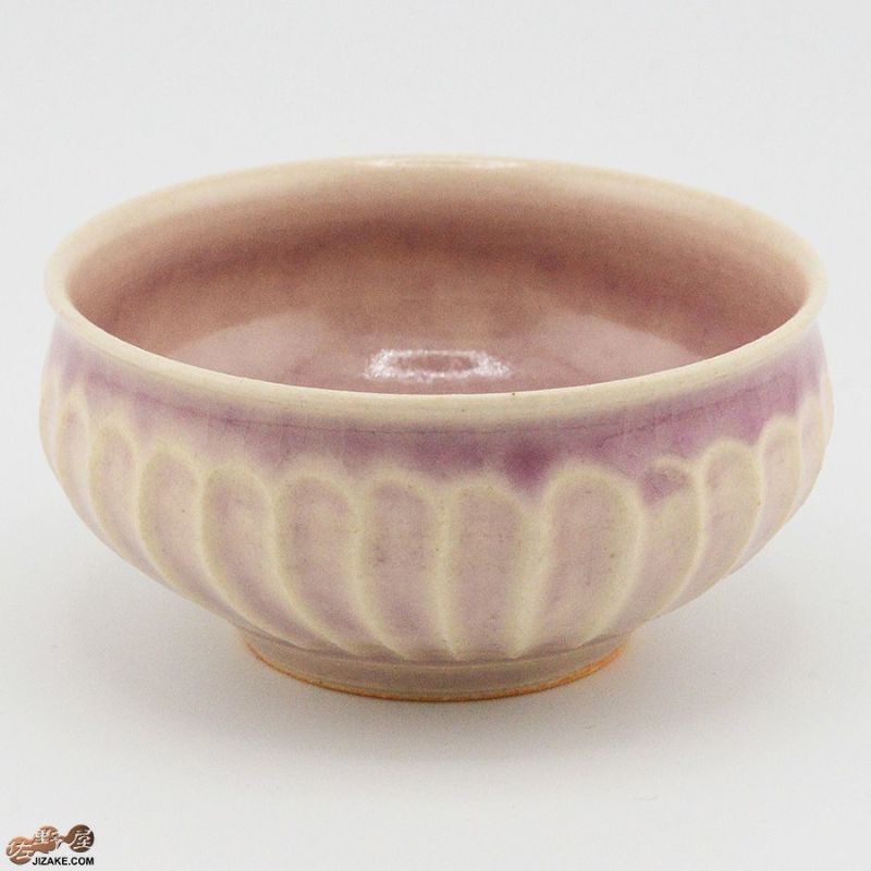 【箱入】平安楽堂　ぐい呑み　ピンク