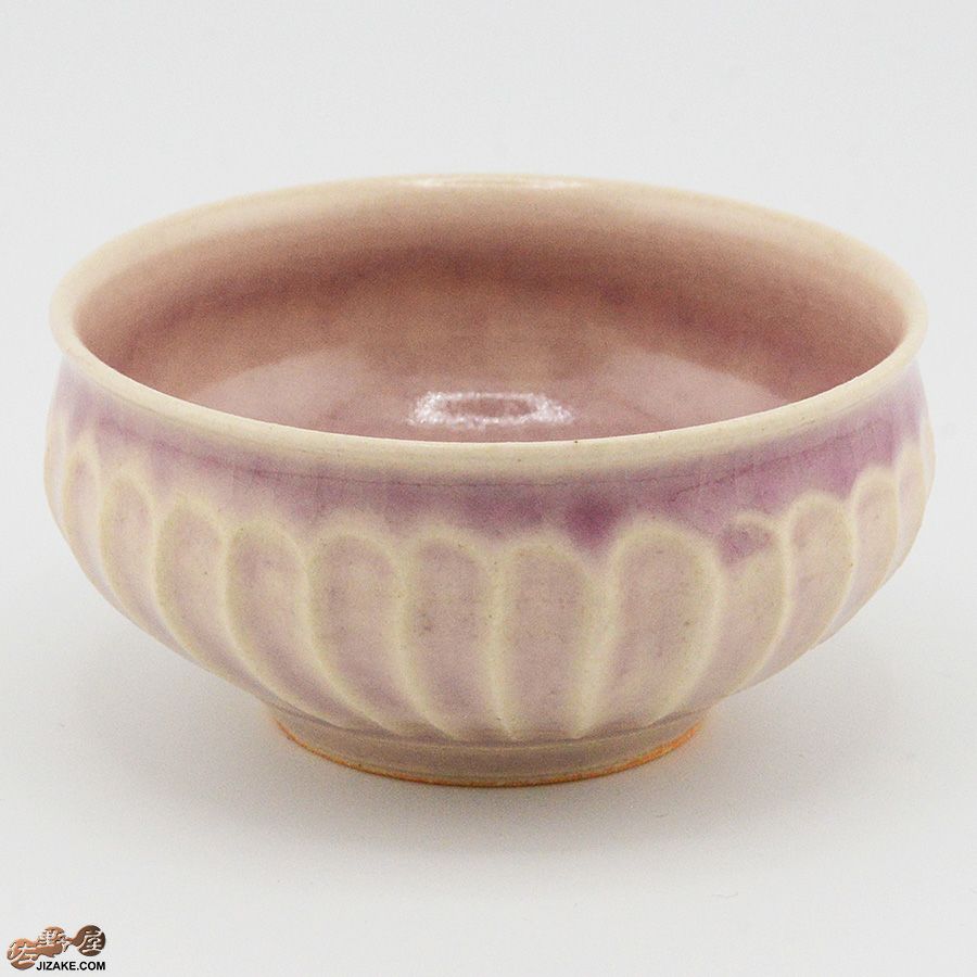 【箱入】平安楽堂　ぐい呑み　ピンク