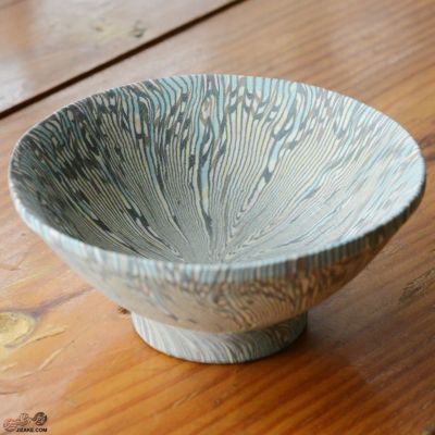 【箱入】練り込み 麦穂（ばくすい）青 盃
