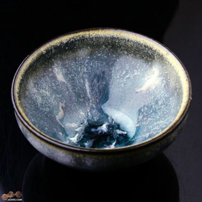 【箱入】釉薬 水浅葱 ぐい呑 小