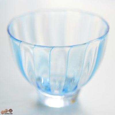 【箱入】大東健太(studio iiro)キャンディ ぐい呑み 水色&透明