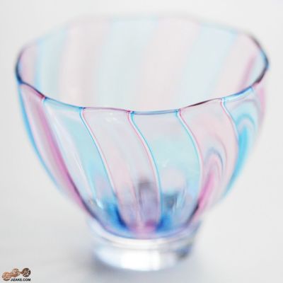 【箱入】大東健太（studio iiro）キャンディ　ぐい呑み　水色＆ピンク