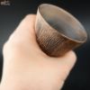 陶芸家　谷口純一 【簡易ラッピング】谷口純一作　ぐい呑み　椰子　台形