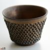 陶芸家　谷口純一 【簡易ラッピング】谷口純一作　螺髪（らほつ）ぐい呑み角