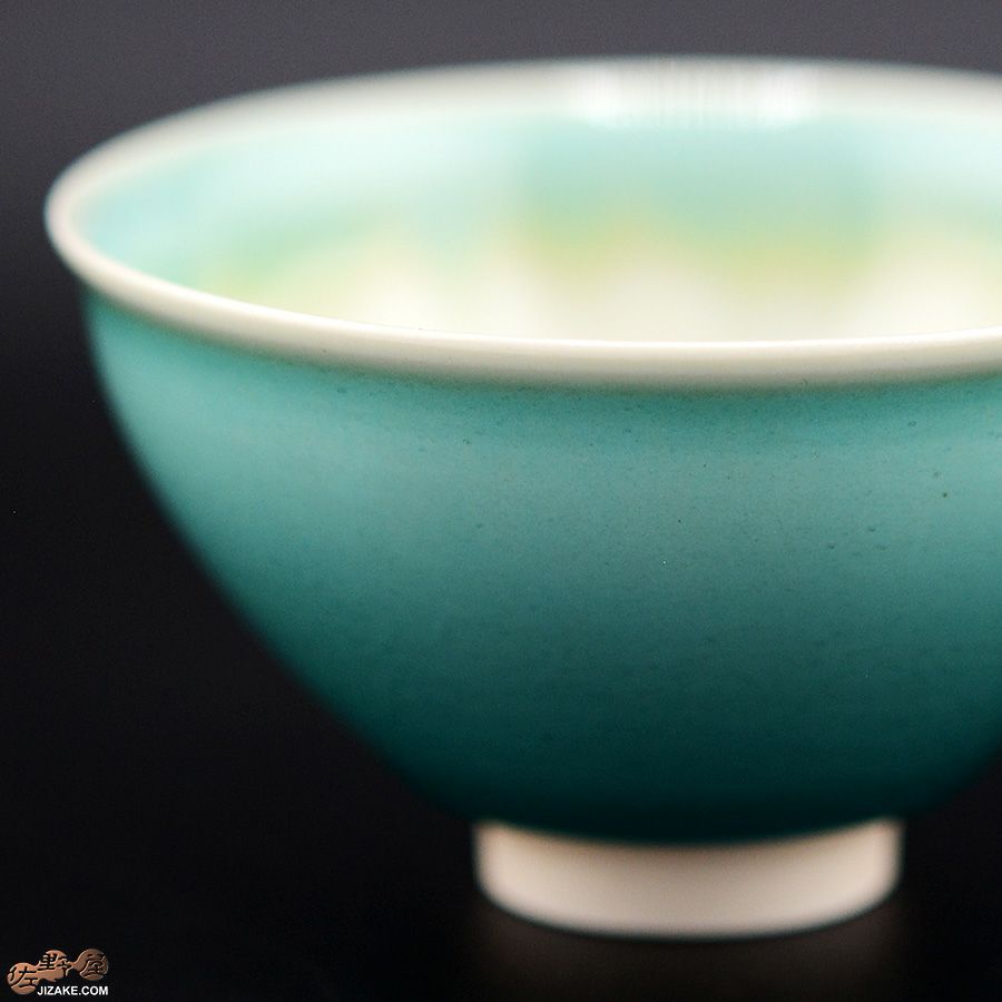 京焼 観芙(みふ) 【箱入】早川元観　緑麗（りょくれい）　ぐい呑