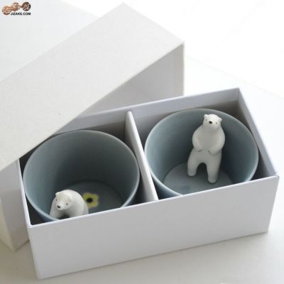 【箱入】シロクマの熊五郎 グレー いい湯だな&こんばんは 2個セット(簡易ギフトラッピング済)