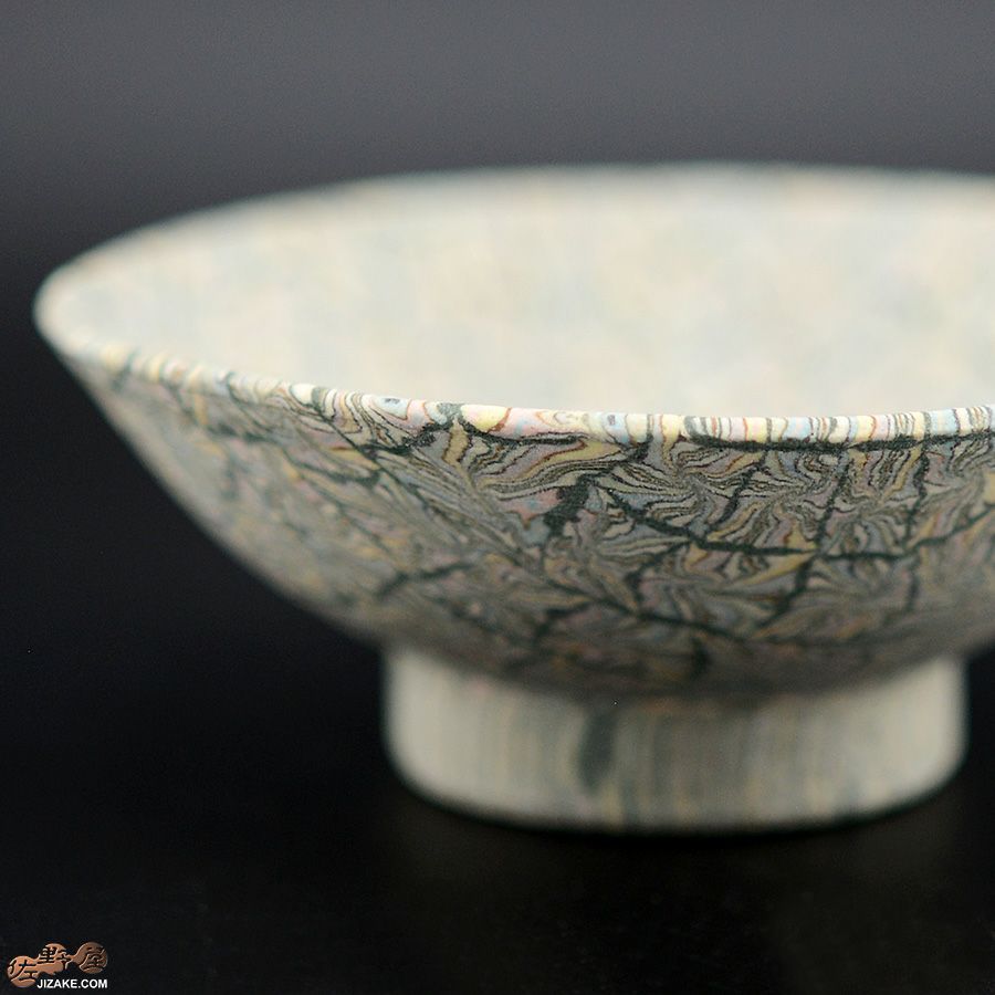 瑞城窯　西村直城 【箱入】練り込み　月霞（つきがすみ）