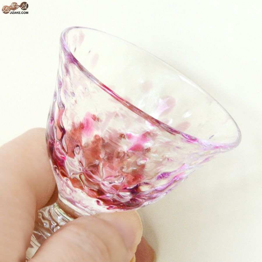 SUN GLASS STUDIO KYOTO 伊藤泰三 【箱入】ヨーヨー　なでしこ　酒盃