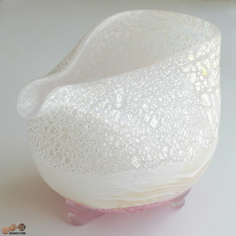 SUN GLASS STUDIO KYOTO 【箱入】風のしらべ　雪いちご　片口