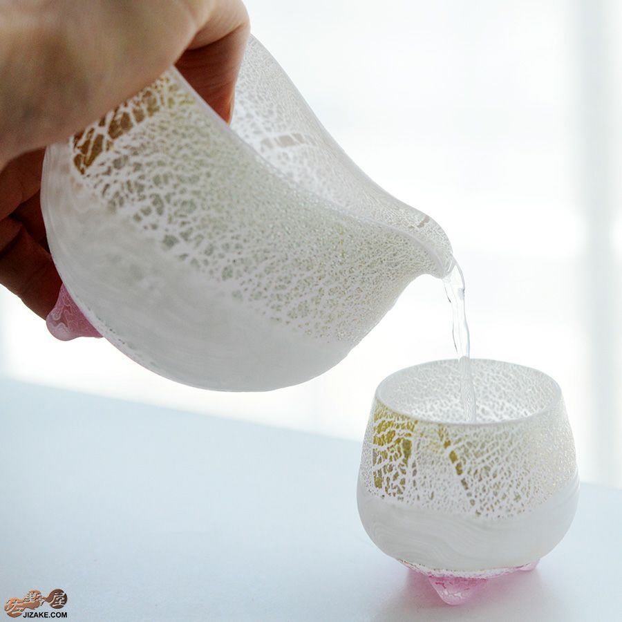 SUN GLASS STUDIO KYOTO 【箱入】風のしらべ　雪いちご　片口