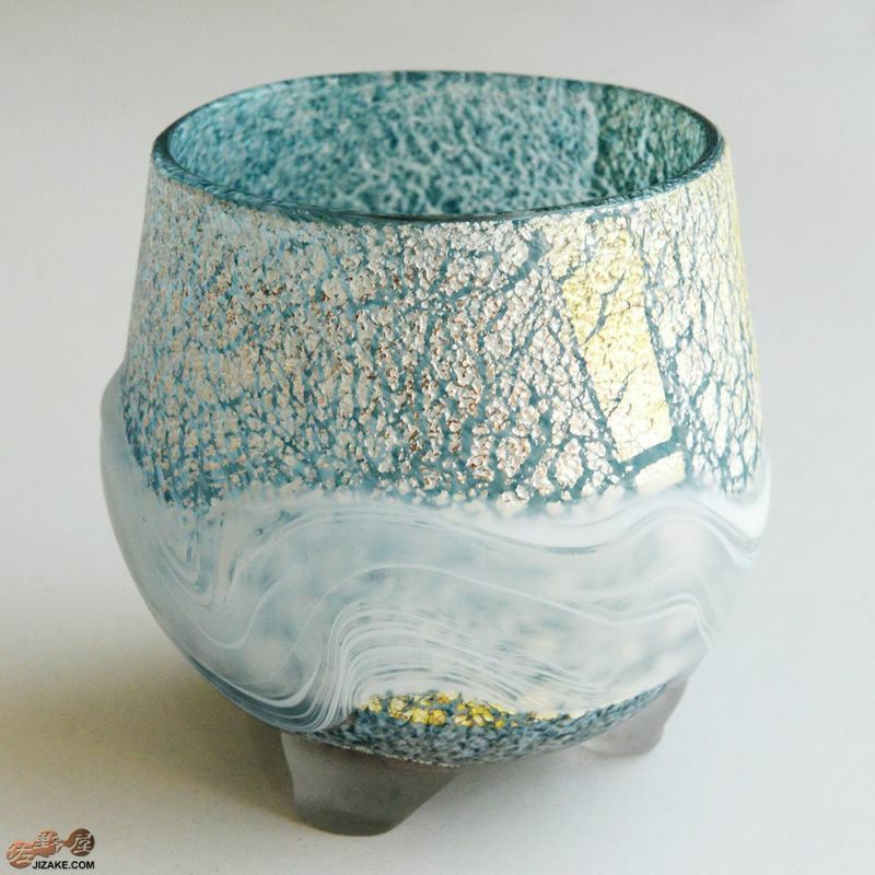 SUN GLASS STUDIO KYOTO 【箱入】風のしらべ　雨情　酒盃