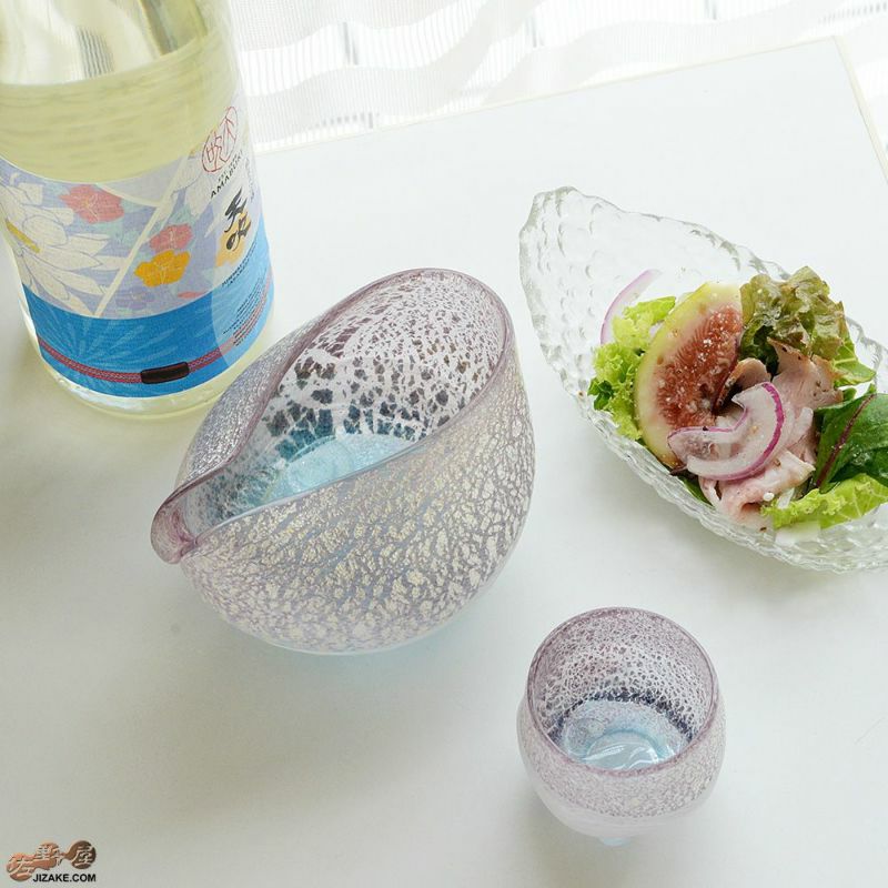 SUN GLASS STUDIO KYOTO 【箱入】風のしらべ　天露(あまつゆ)　酒盃