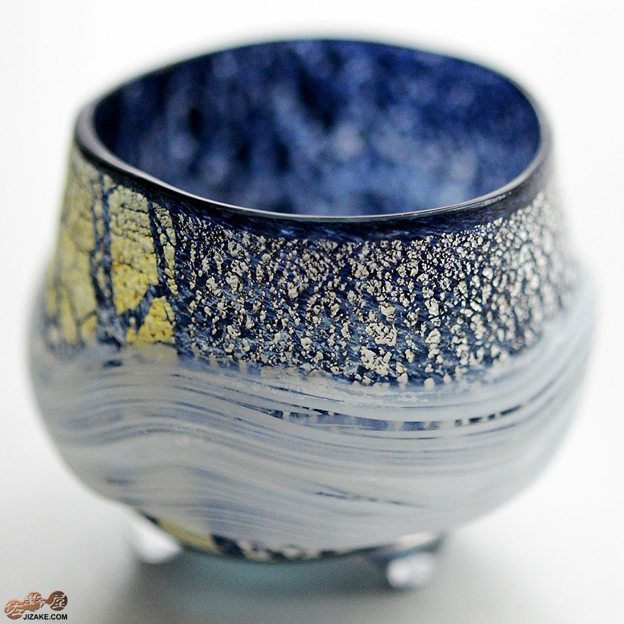 SUN GLASS STUDIO KYOTO 【箱入】風のしらべ　夜叉　酒盃