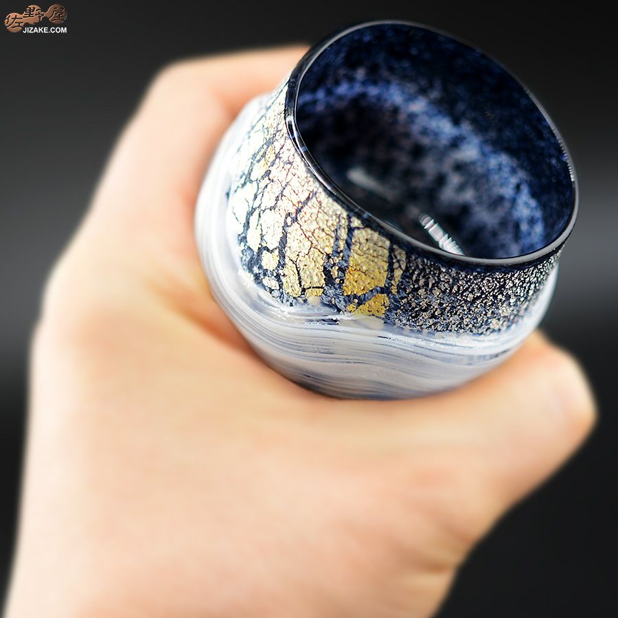 SUN GLASS STUDIO KYOTO 【箱入】風のしらべ　夜叉　酒盃