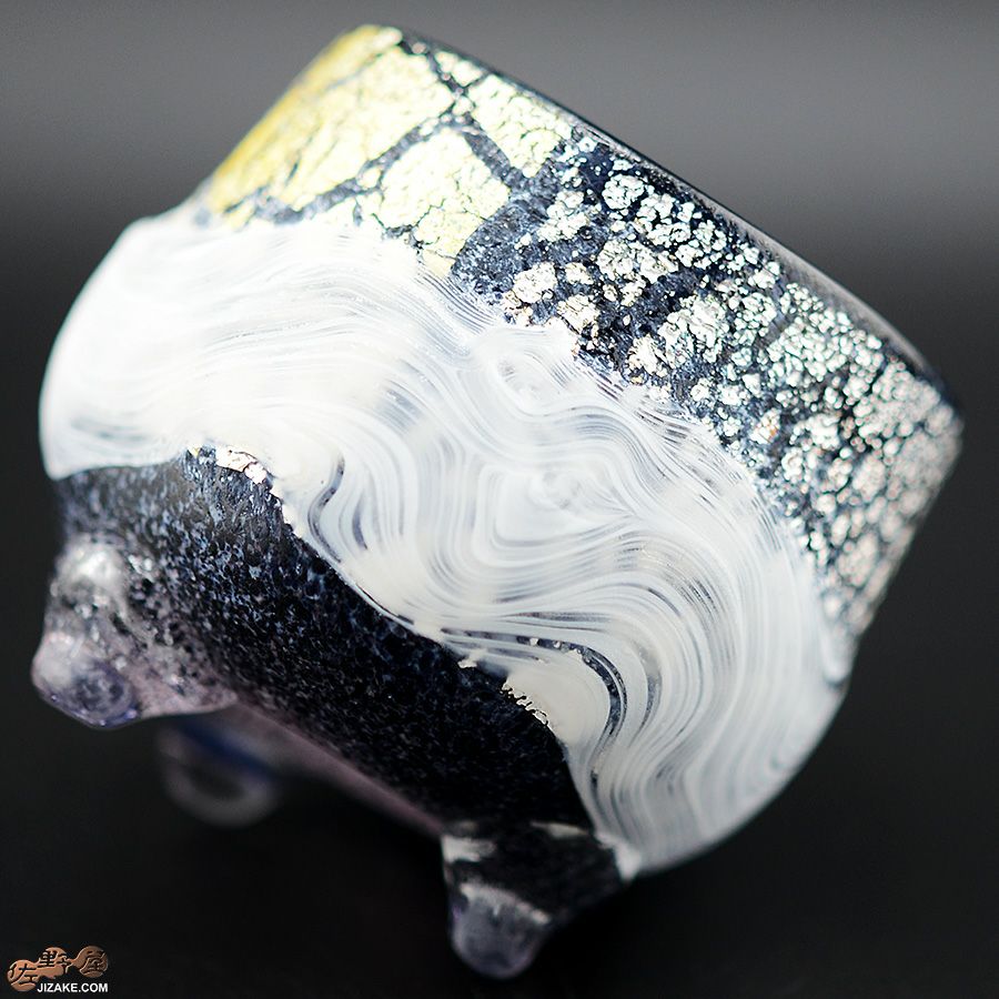 SUN GLASS STUDIO KYOTO 【箱入】風のしらべ　夜叉　酒盃