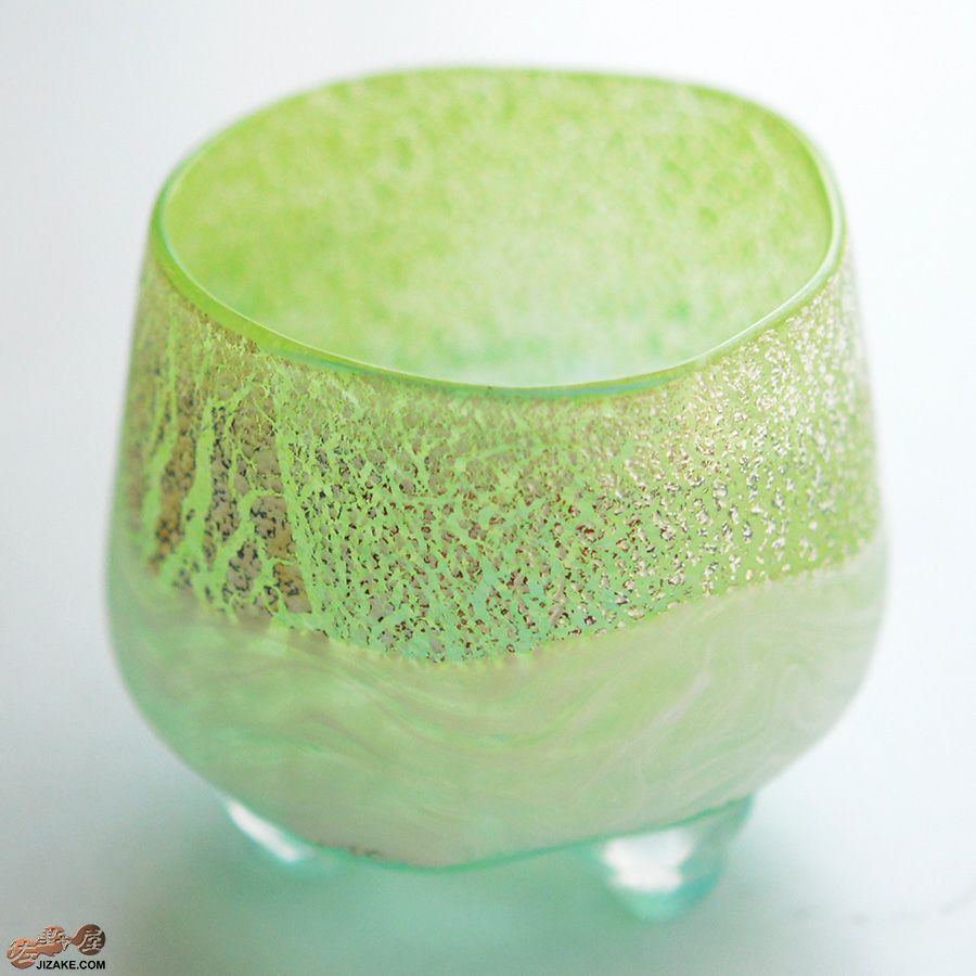 SUN GLASS STUDIO KYOTO　【箱入】風のしらべ　新緑　酒盃