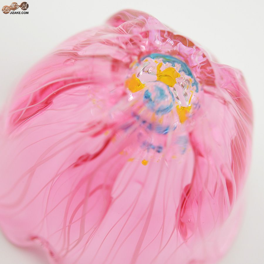 【箱入】湯浅明子 お花のぐい呑み 濃ピンク