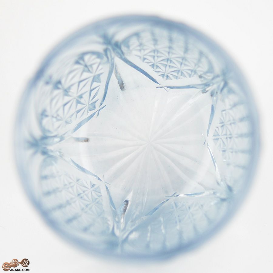【箱入り】塩原清夏　切子ぐいのみ　雪嶺
