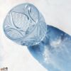 【箱入り】塩原清夏　切子ぐいのみ　雪嶺