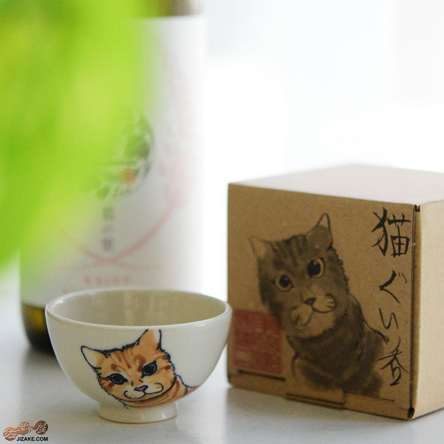 【箱入】永野健二　猫５ ぐい呑み