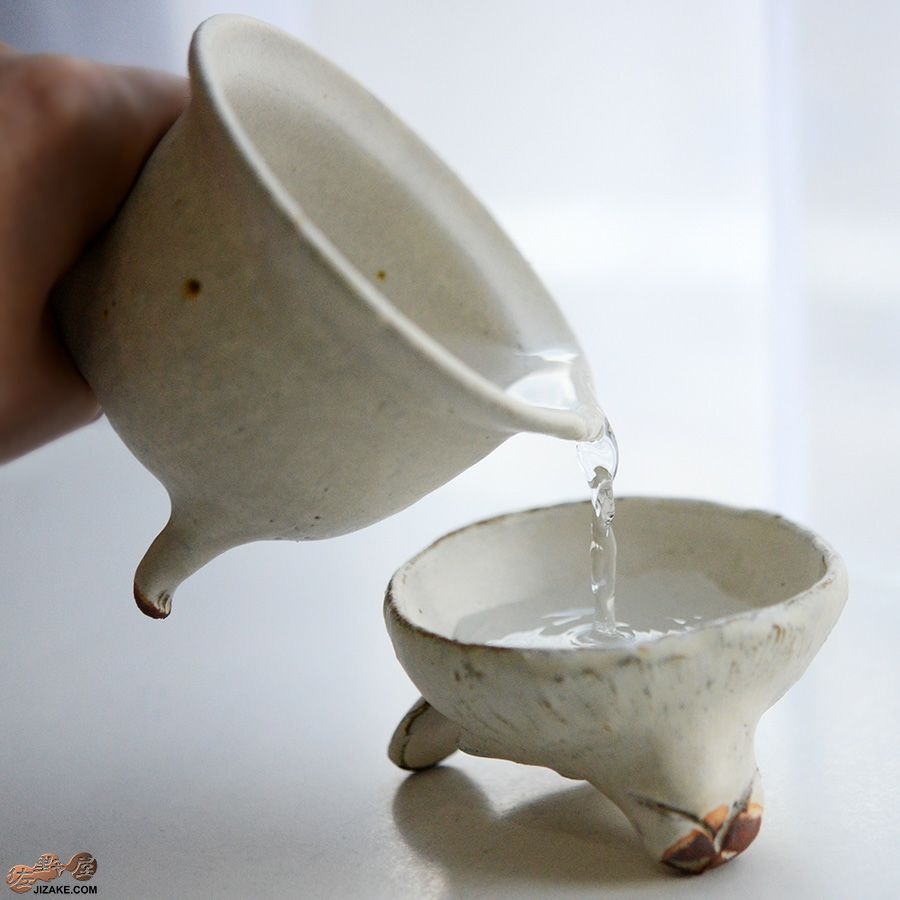 村上直子・白井隆仁　【箱入】器のしごと 片口・盃セット　シロクマ